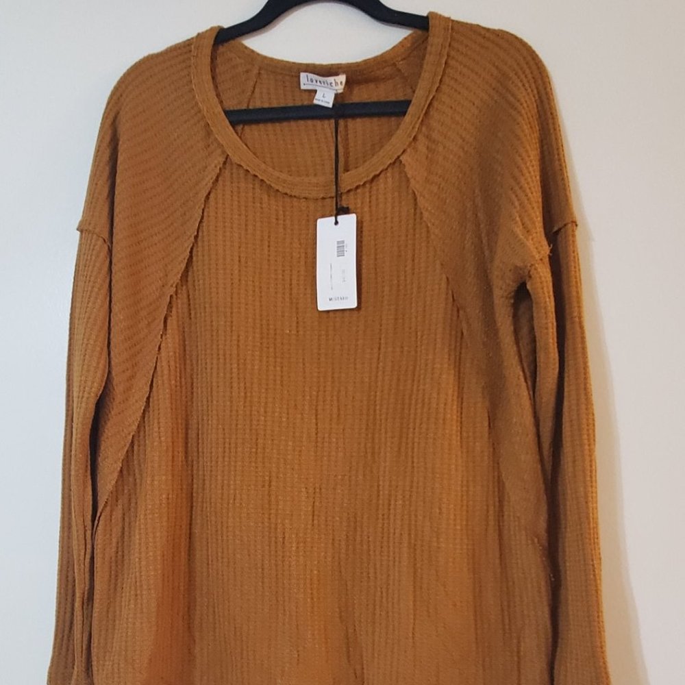 Loveriche Women's Mustard Sweater